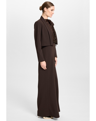 SWING Swing Short blazer with scarf collar