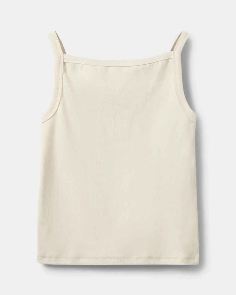 Sofie Schnoor Bree rib tank top cream white