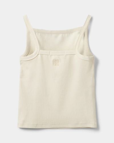 Sofie Schnoor Bree rib tank top cream white