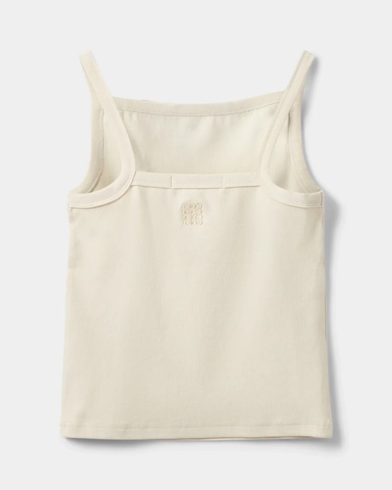 Sofie Schnoor Bree rib tank top cream white