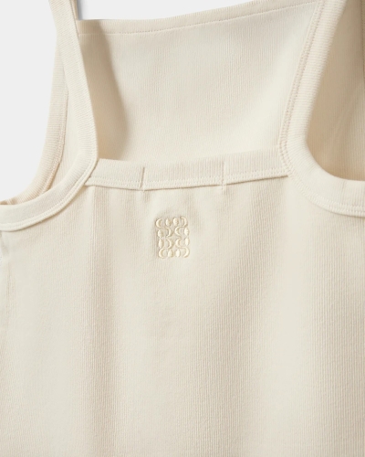 Sofie Schnoor Bree rib tank top cream white