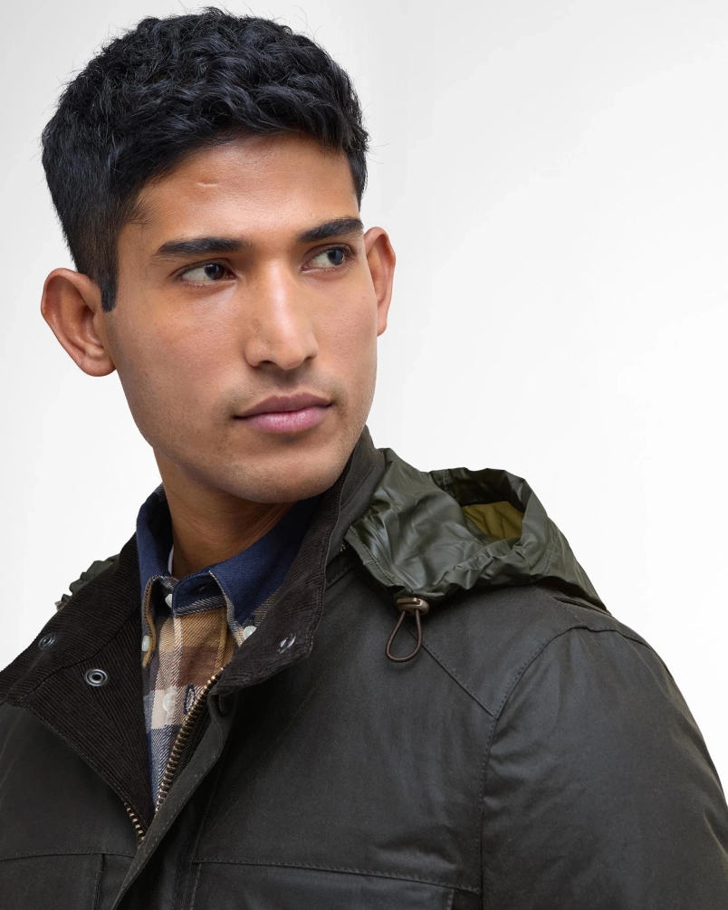 Barbour Corbridge wax jacket olive
