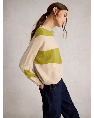 KITTY ABSTRACT CASHMERE JUMPER nat mlt