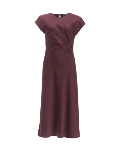 SWING Swing slip dress merlot