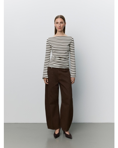 Sofie Schnoor Cece long sleeve t-shirt brown striped