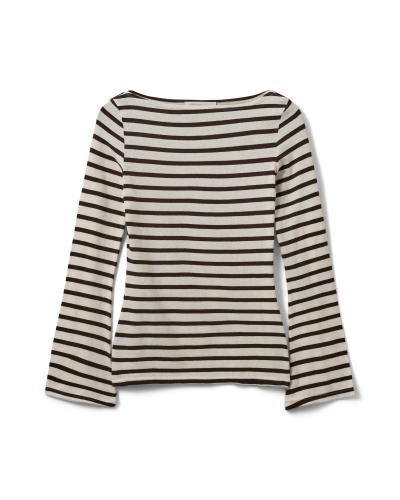 Sofie Schnoor Cece long sleeve t-shirt brown striped