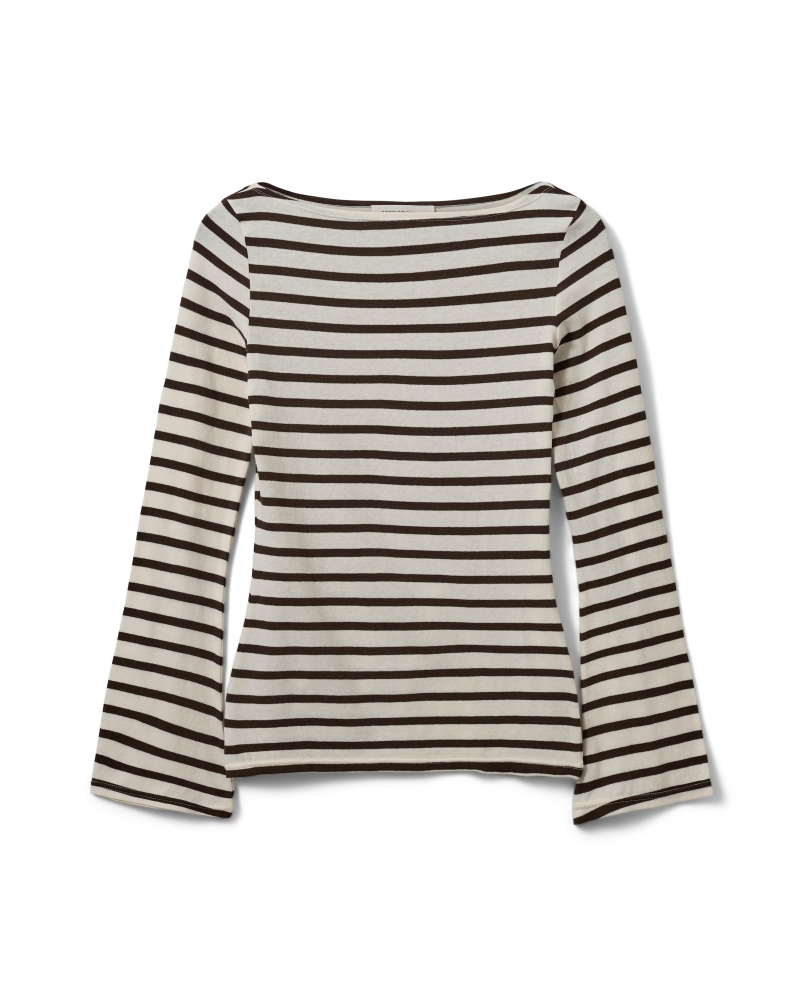 Sofie Schnoor Cece long sleeve t-shirt brown striped