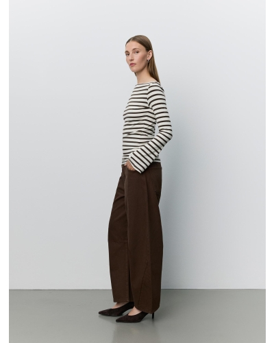 Sofie Schnoor Cece long sleeve t-shirt brown striped