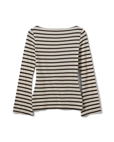 Sofie Schnoor Cece long sleeve t-shirt brown striped