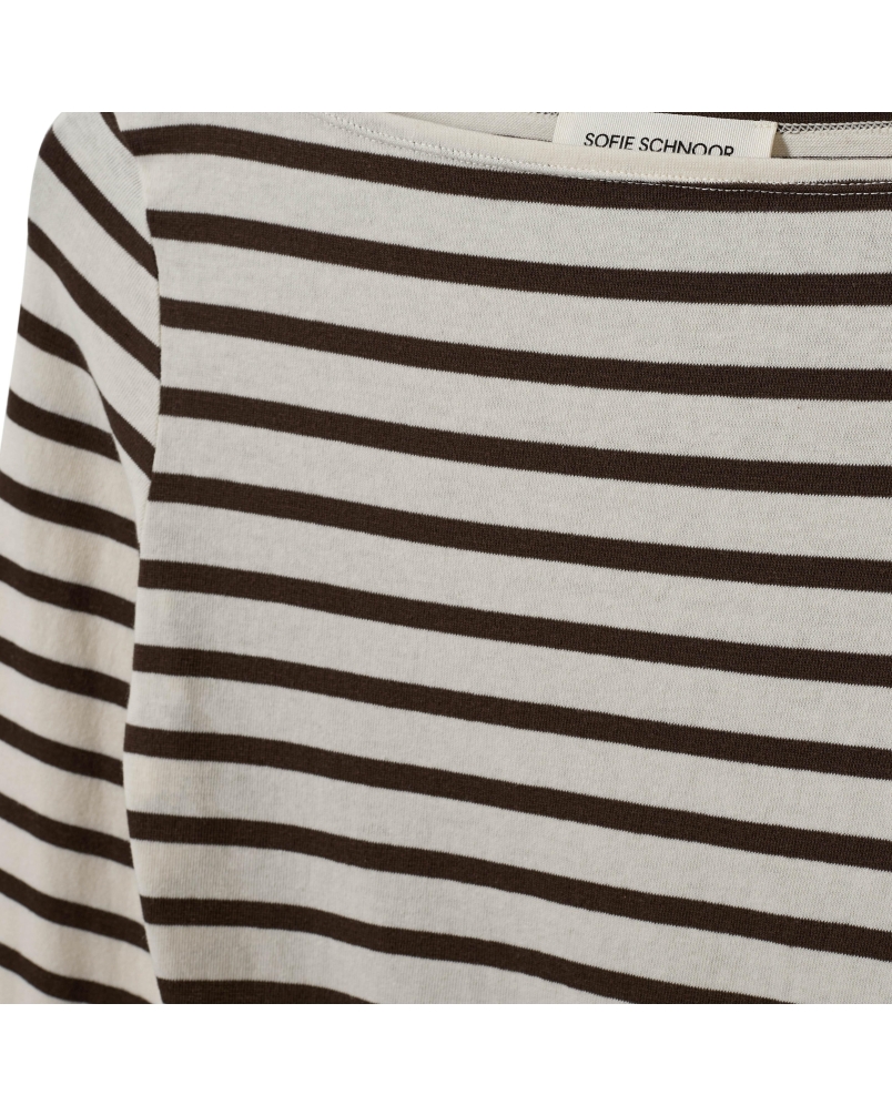 Sofie Schnoor Cece long sleeve t-shirt brown striped