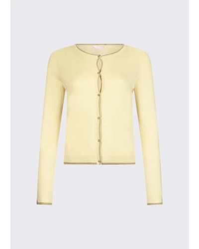 Liu Jo Cardigan with slits yellow yellow