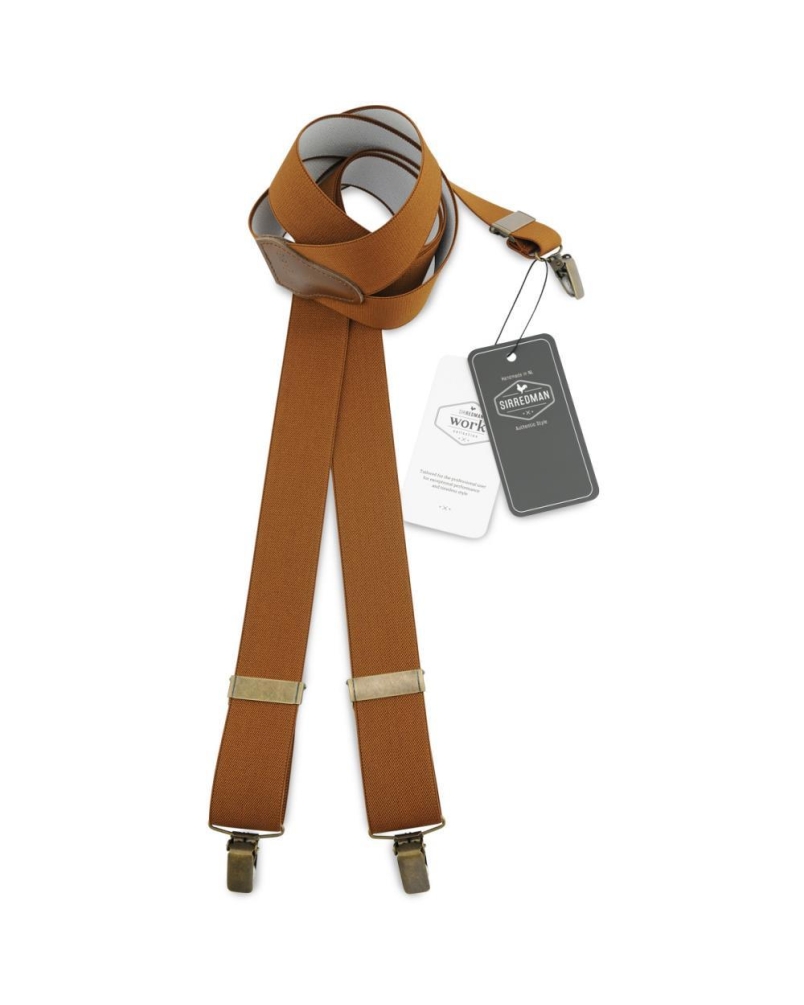 Sir Redman Work bretels elastic cognac