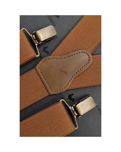 Sir Redman Work bretels elastic cognac