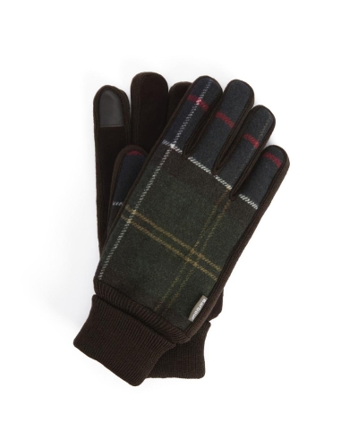 Barbour Hackney tartan gloves classic tartan