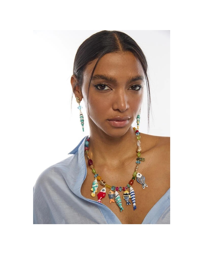 Lola Casademunt Necklace fish multicolor