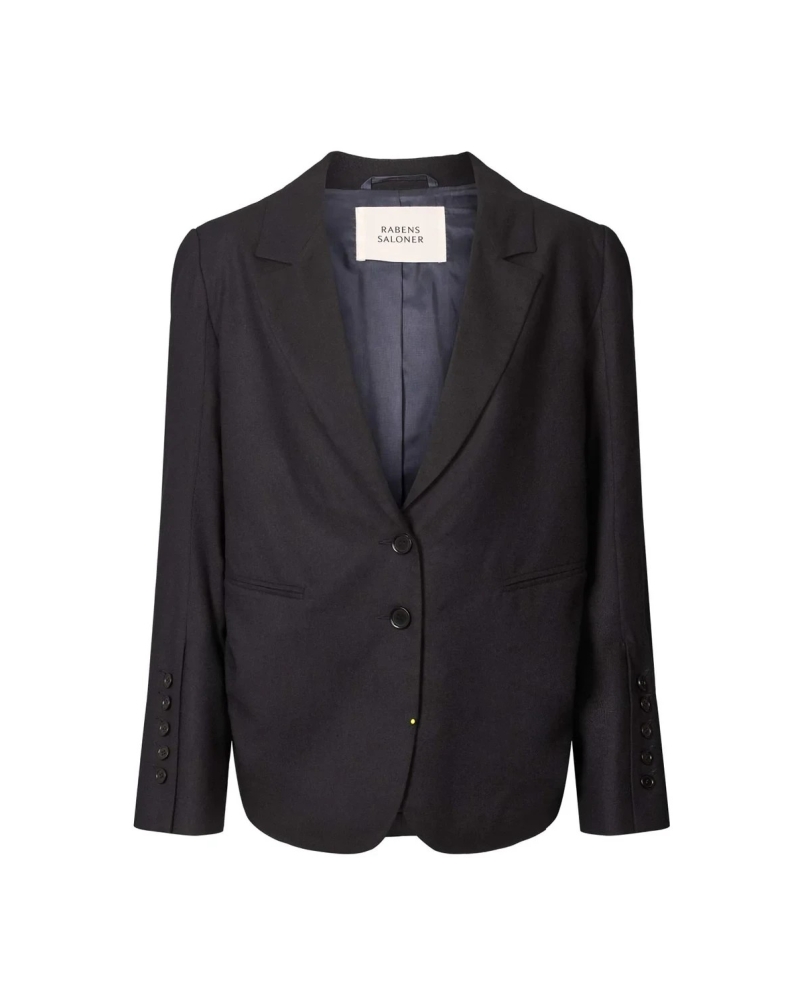 Rabens Saloner Drapy tailoring jacket sabira midnight