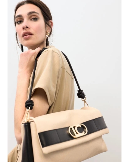 LOLA CASADEMUNT Lola Casademunt Shoulder bag sand black