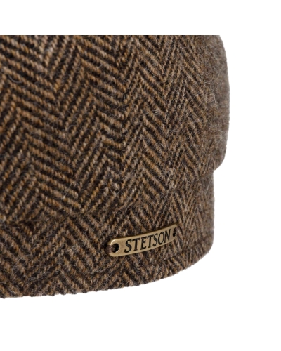 Stetson Hatteras wool herringbone brown-melange