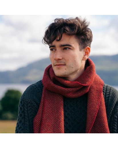 JOHN HANLY John Hanly Irish cashmere merino wool scarf