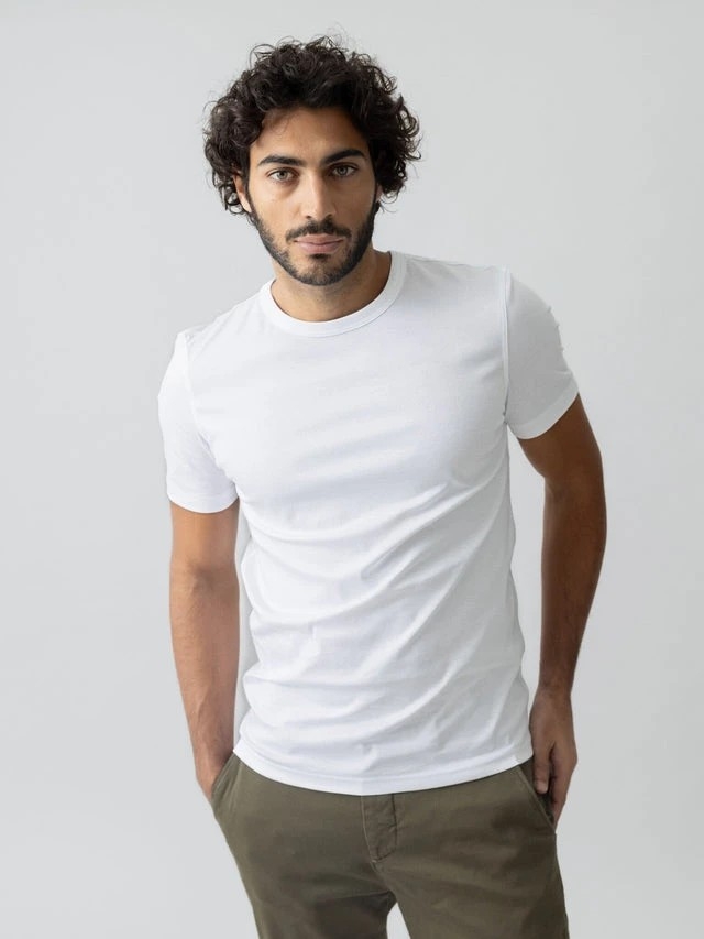 Mos Mosh Gallery Perry O-SS Tee white