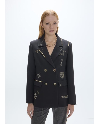 LOLA CASADEMUNT Lola Casademunt Studded rows blazer with images