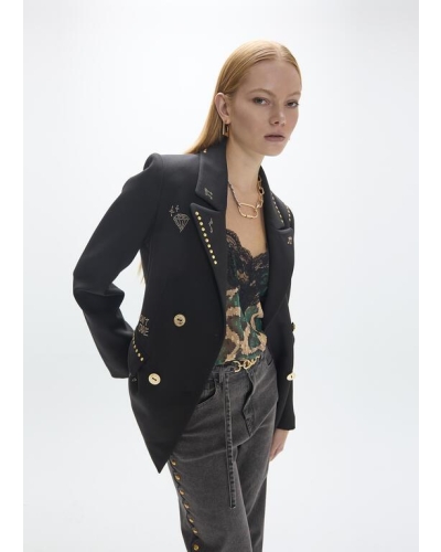 Lola Casademunt Studded rows blazer with images black