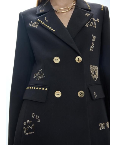 Lola Casademunt Studded rows blazer with images black