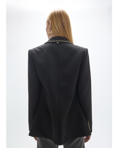 Lola Casademunt Studded rows blazer with images black
