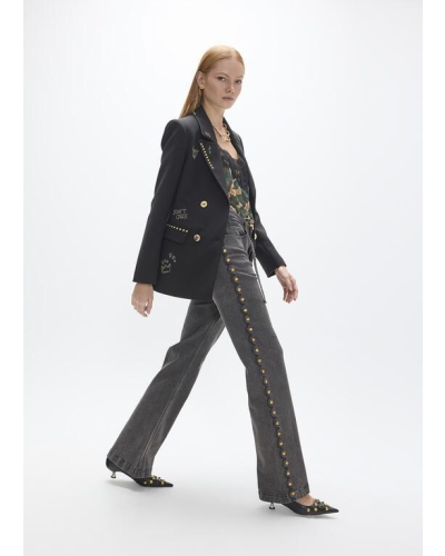 Lola Casademunt Studded rows blazer with images black