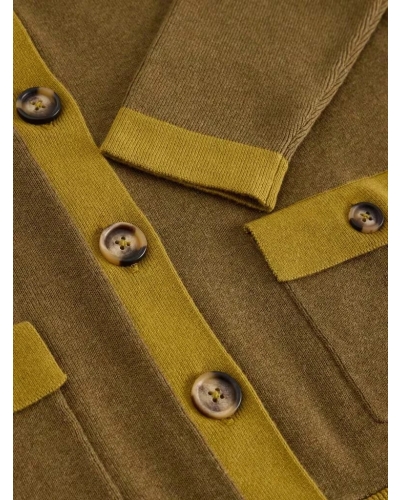 White Stuff Charlotte Collar Cardi khaki groen
