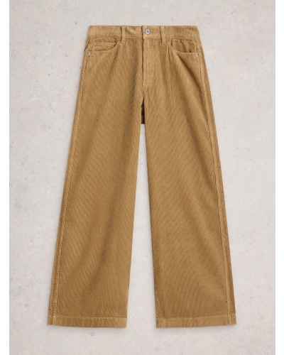 White Stuff Ayla cord wide leg trousers lgt green