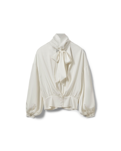 Sofie Schnoor Amber satin blouse off white