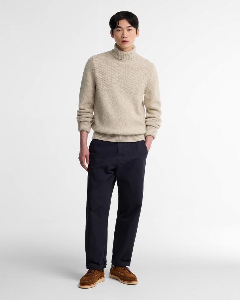 Barbour Northcliffe Submariner rollneck jumper fog