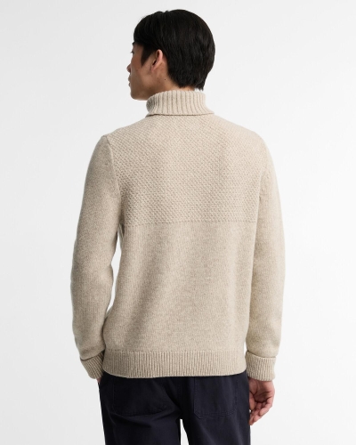 Barbour Northcliffe Submariner rollneck jumper fog
