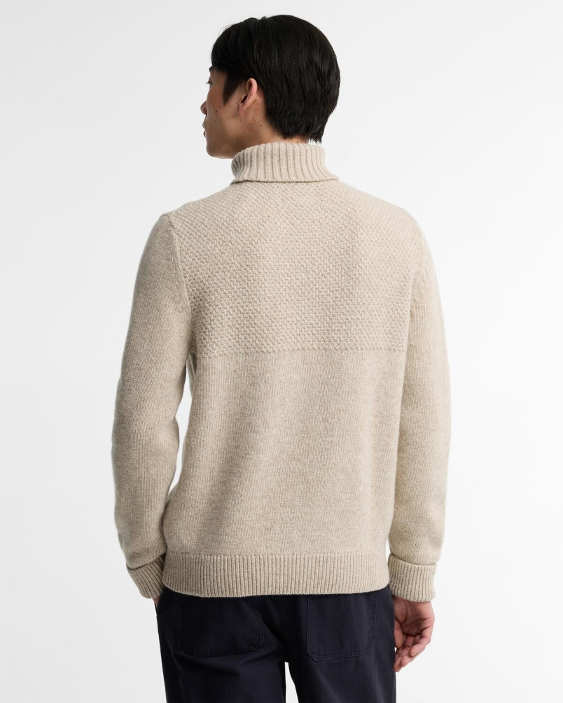 Barbour Northcliffe Submariner rollneck jumper fog