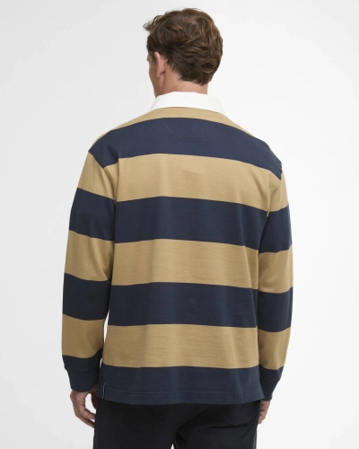 Barbour Broome rugby shirt navy/trench