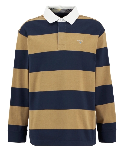 Barbour Broome rugby shirt navy/trench