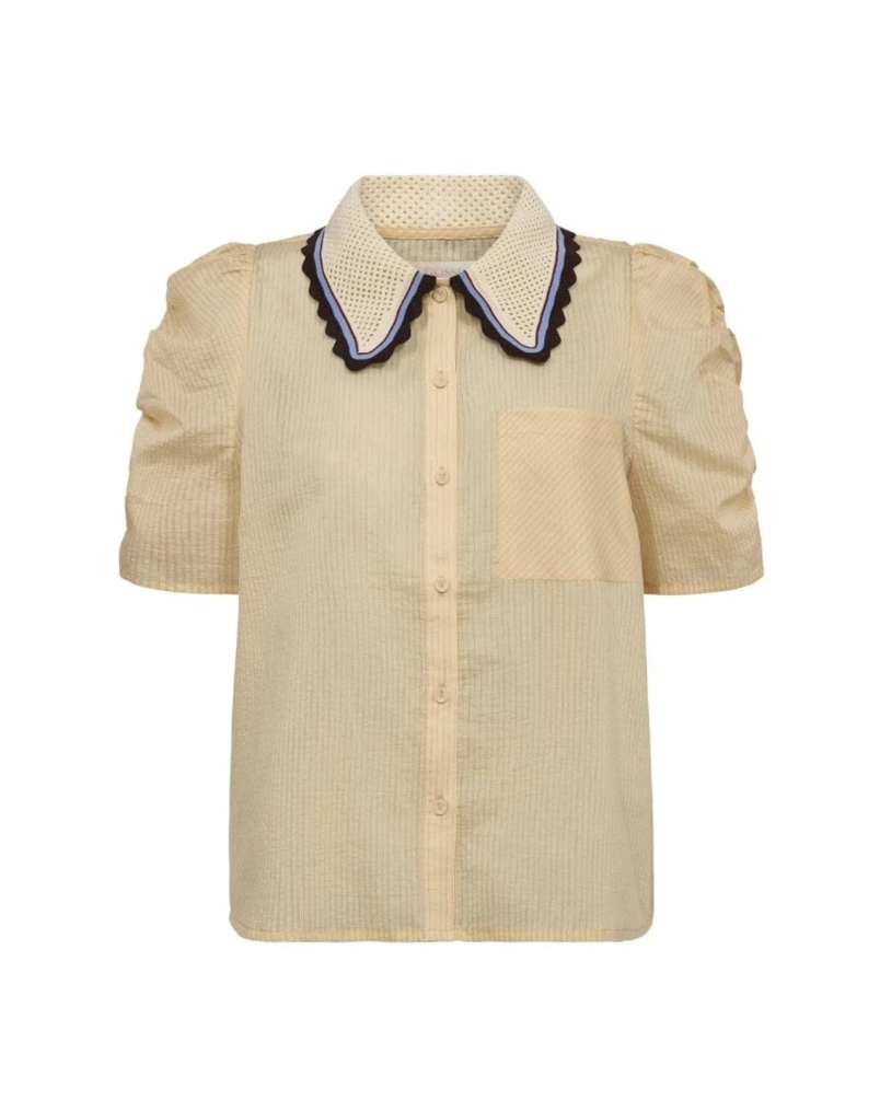 Gossia Ally blouse soft lemon stripes soft lemon stripes