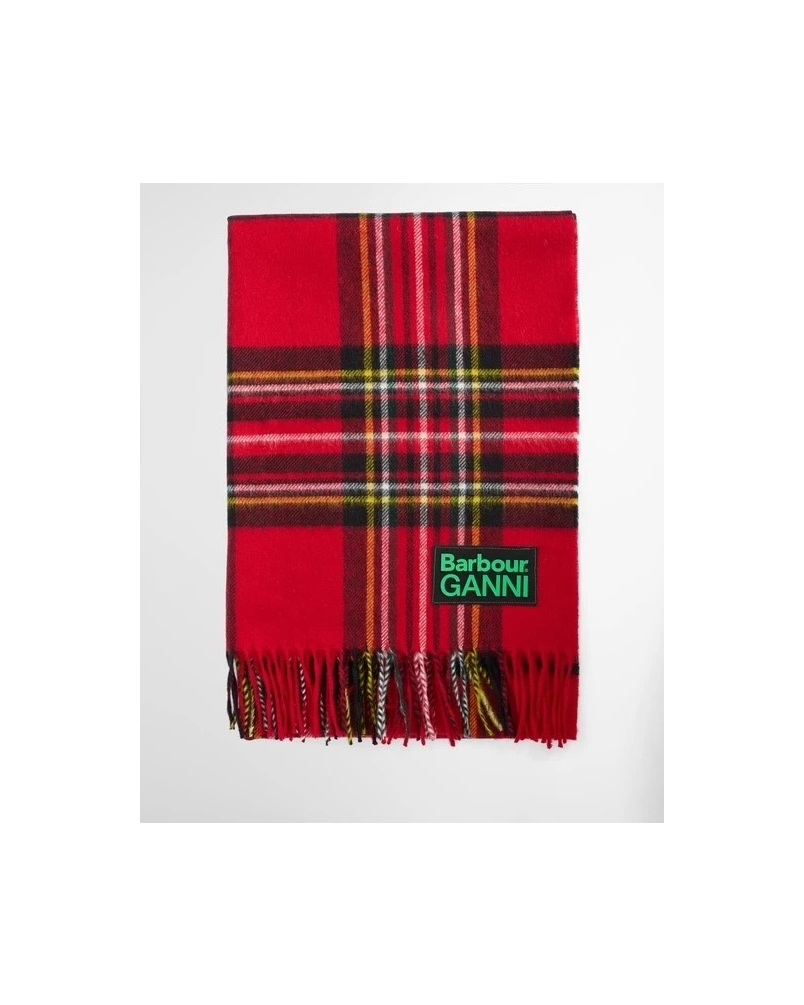 Barbour x GANNI tartan scarf re51 royal stewart tartan