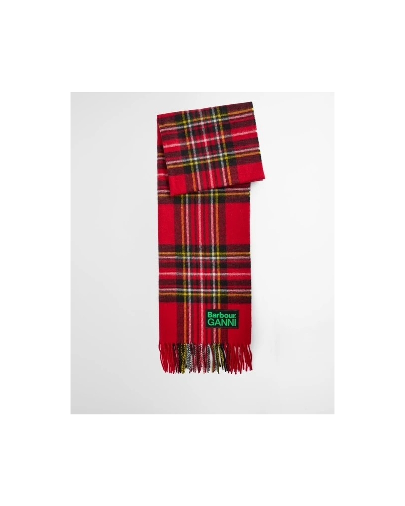 Barbour x GANNI tartan scarf re51 royal stewart tartan