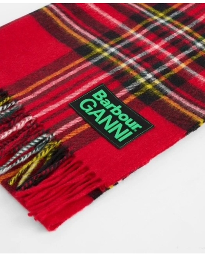 Barbour x GANNI tartan scarf re51 royal stewart tartan