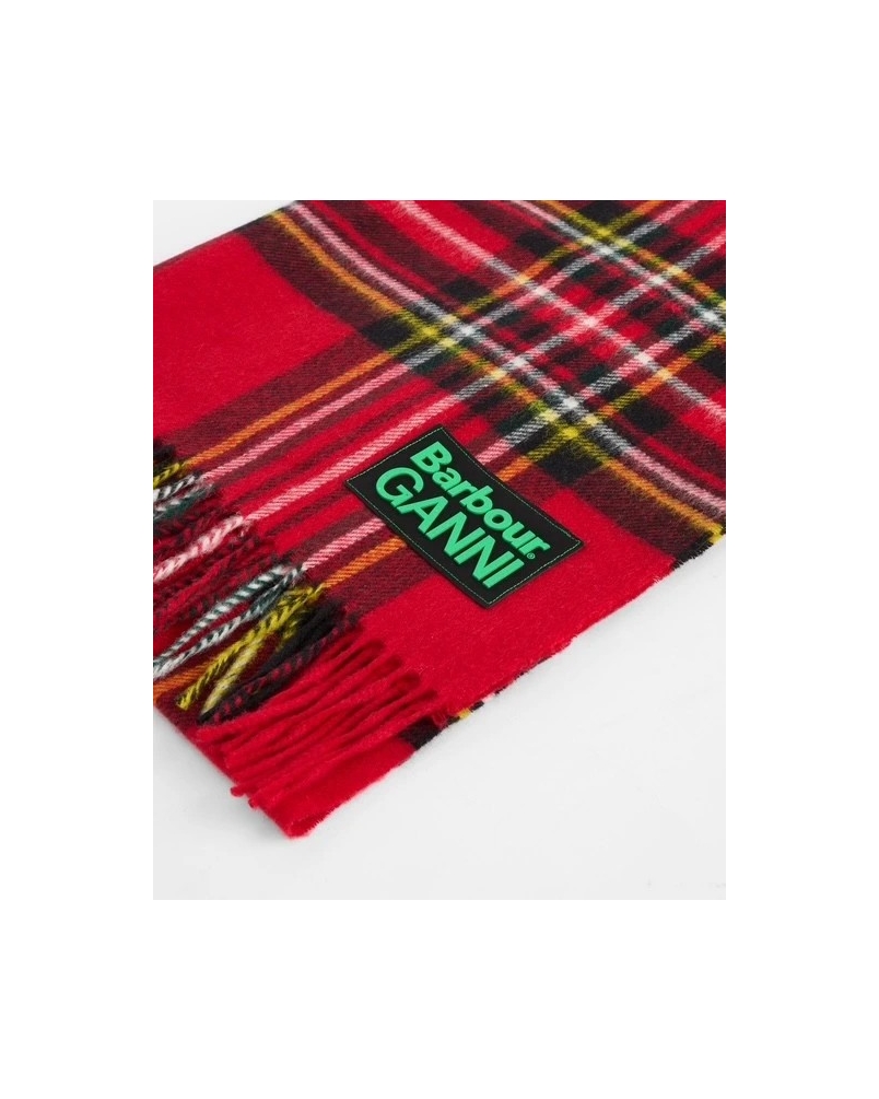 Barbour x GANNI tartan scarf re51 royal stewart tartan