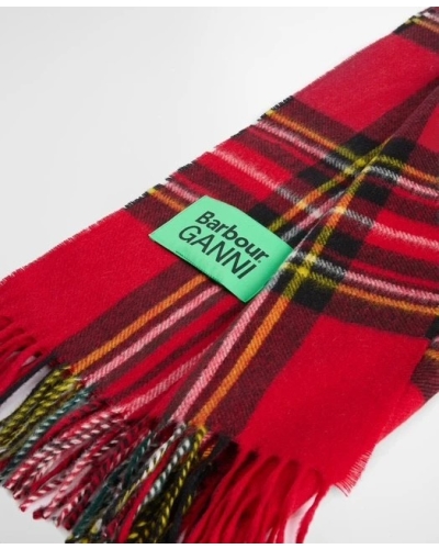 Barbour x GANNI tartan scarf re51 royal stewart tartan
