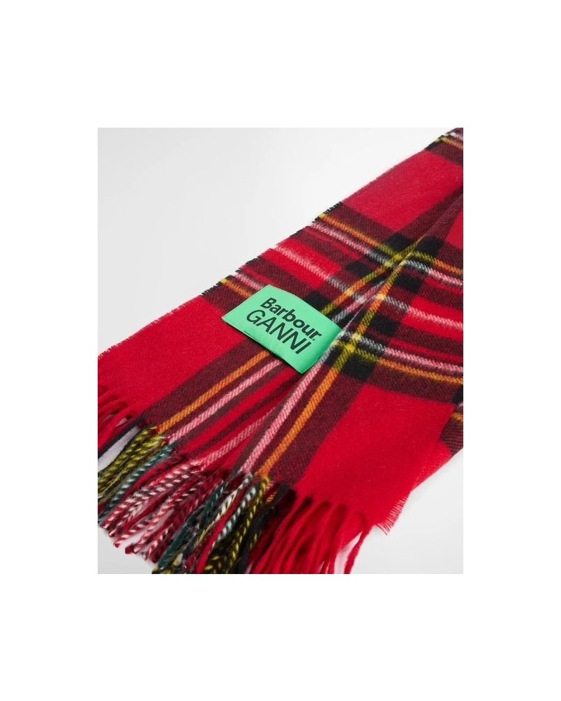 Barbour x GANNI tartan scarf re51 royal stewart tartan