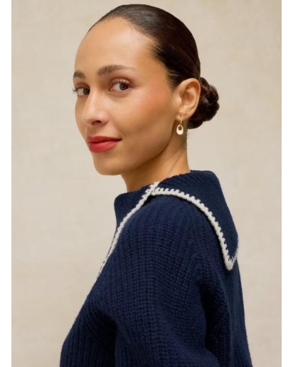 WHITE STUFF White Stuff Whip Stitch Collar Jumper