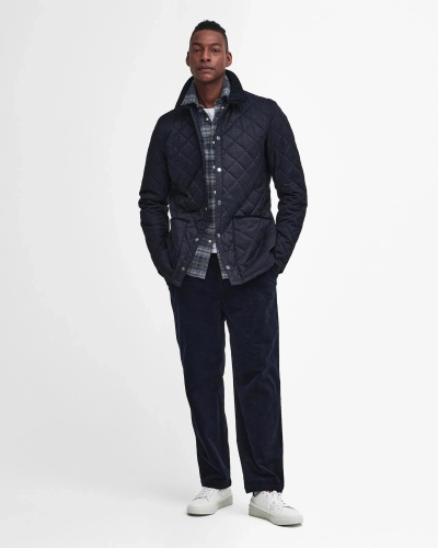 Barbour Heritage Liddesdale quilt navy