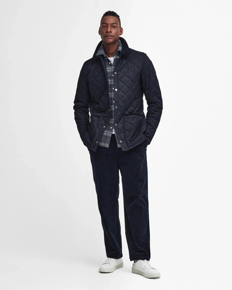 Barbour Heritage Liddesdale quilt navy