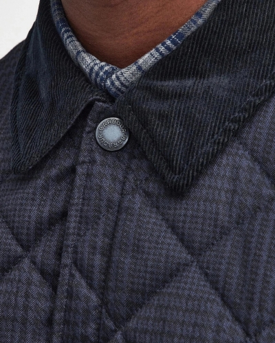 Barbour Heritage Liddesdale quilt navy