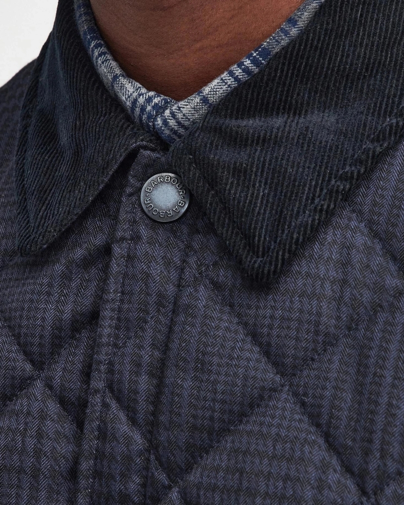 Barbour Heritage Liddesdale quilt navy