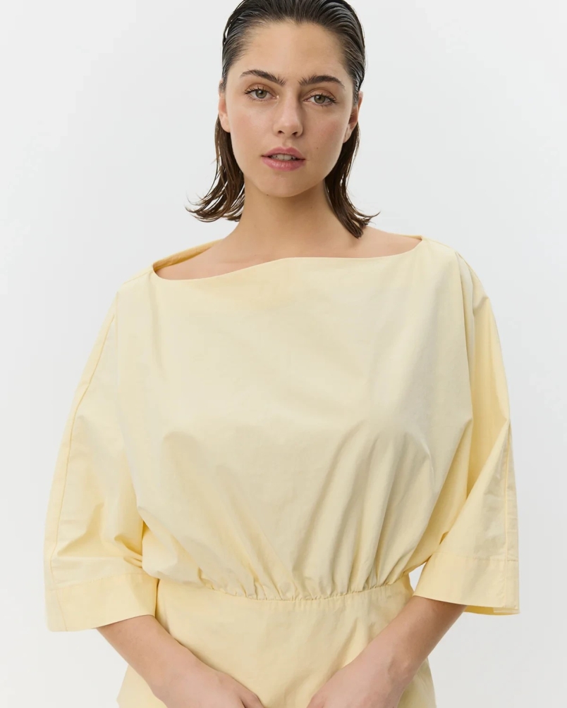 Sofie Schnoor Mikka boat-neck blouse light yellow